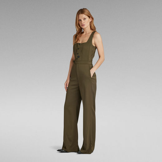 High Waist Jumpsuit | グリーン | G-Star RAW® JP